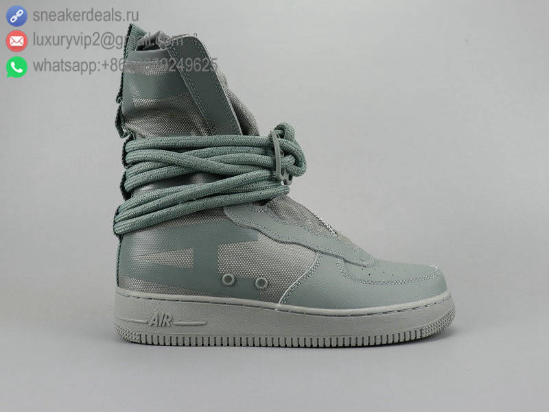 NIKE AIR FORCE 1 SF AF1 HIGH IRON GREY LEATHER UNISEX SKATE SHOES